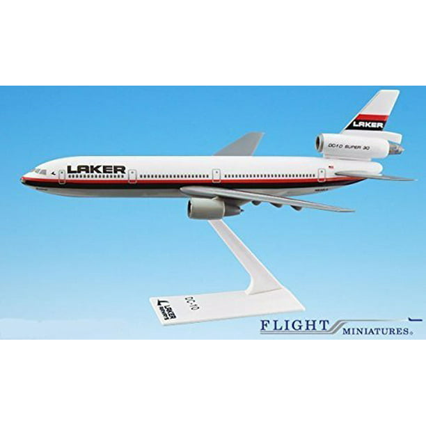 Laker Airways DC-10 Airplane Miniature Model Plastic Snap-Fit 1:250 Part# ADC-01000I-017 